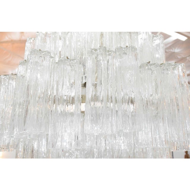 Venini 1960s Large Venini Tronchi Chandelier For Sale - Image 4 of 9
