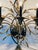 Mid-Century Modern Mid 20th Century Wheat Sheaf Tole Metal 5 Arms Sconces For Sale - Image 3 of 7