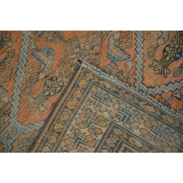 Old New House 1920s Vintage Persian Malayer Mahi-Mahi Lattice Wool Carpet For Sale - Image 4 of 12