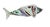 Large Murano End of Day Glass Fish Vase 1960s Murano, Italy This large and impressive Italian Murano glass fish vase is...