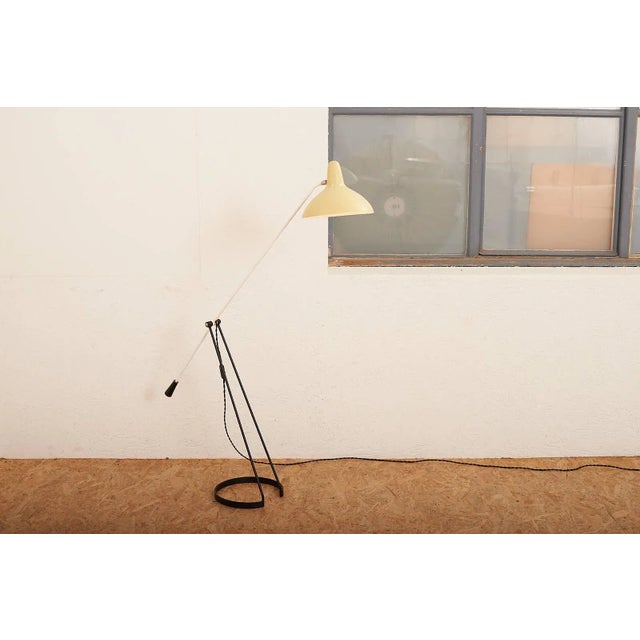 Black Metal Tivoli Grasshopper Floor Lamp with Counterweight by Floris Fiedeldij for Artimeta For Sale - Image 10 of 13