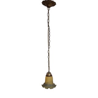 Antique French Hanging Lamp by Vianne, 1890s For Sale