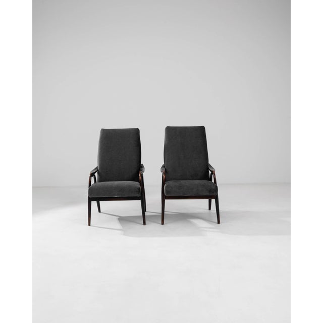 1960s Czech Upholstered Armchairs By TON - A Pair For Sale - Image 18 of 18