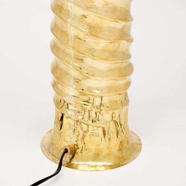 Brass Italian Modernist Brass Lamps For Sale - Image 8 of 9