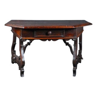 Walnut Console, Central Italy, 16th Century For Sale