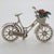 Vintage Italian Handmade Genuine Silver Bicycle With Flower Basket Figurine, Dollhouse Miniature, Made in Tuscany (Arezzo) For Sale - Image 4 of 9