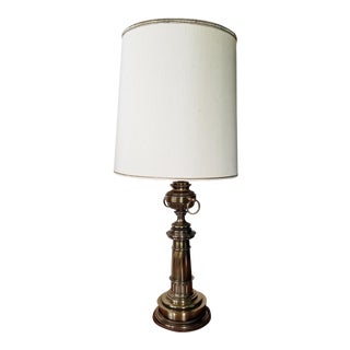 Stiffel Hollywood Regency Brass Table Lamp For Sale