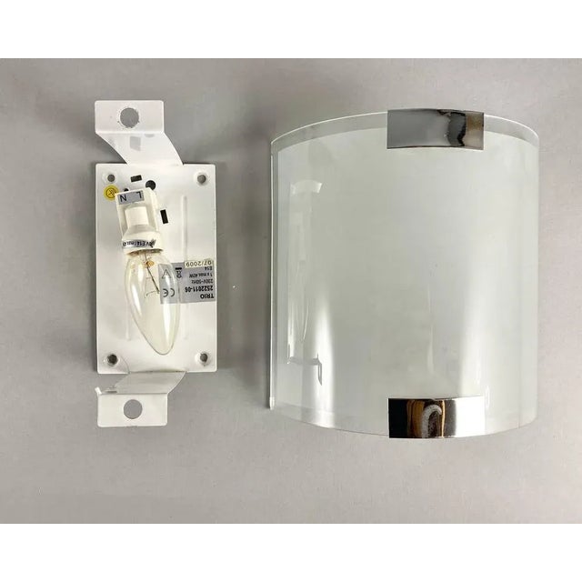 White Modern Wall Sconces from Trio Lighting, Germany, 2009, Set of 2 For Sale - Image 8 of 9