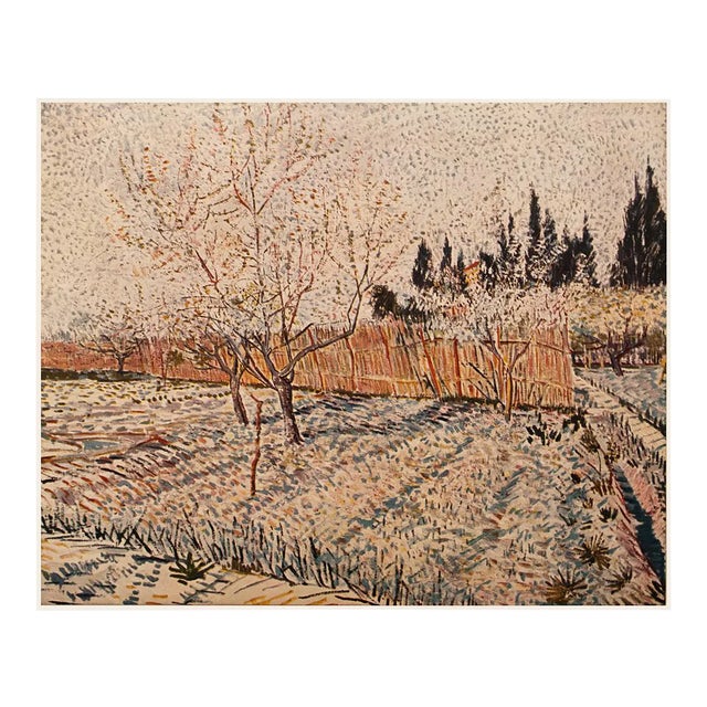 1954 After Van Gogh "Orchard. Springtime", First Edition Post-Impressionist Print For Sale