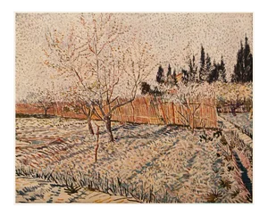 1954 After Van Gogh "Orchard. Springtime", First Edition Post-Impressionist Print