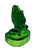 Mid-Century Modern Vintage Emerald Green Pressed Glass Praying Hands Sculpture For Sale - Image 3 of 11