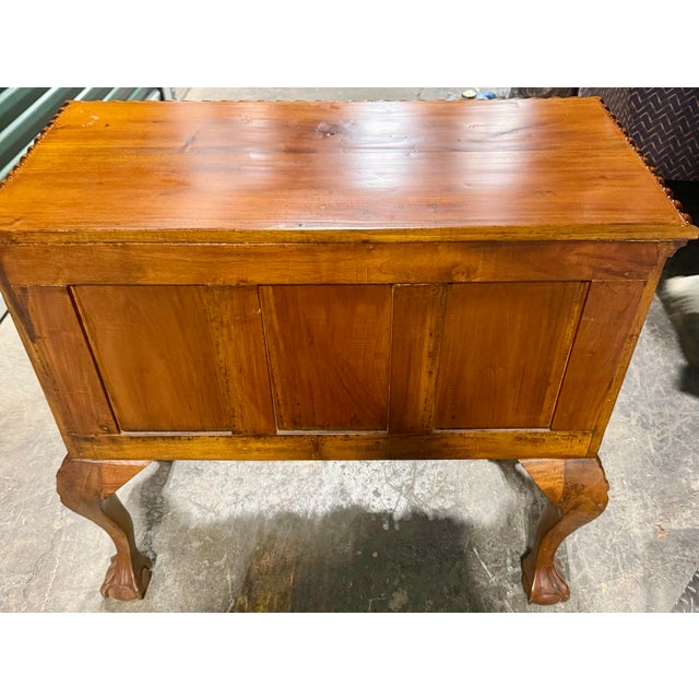 Burnt Umber Mid 20th Century Chippendale Lowboy For Sale - Image 8 of 10