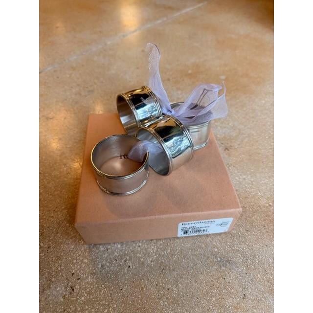 Reed & Barton Reed & Barton Silverplate Napkin Rings For Sale - Image 4 of 6