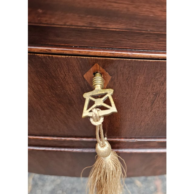 Early 20th Century Georgian Style Serpentine Mahogany Sideboard For Sale In Washington DC - Image 6 of 12