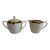 Vintage Pickard Ensemble Burgundy Sugar Bowl and Creamer, 2 Pieces For Sale