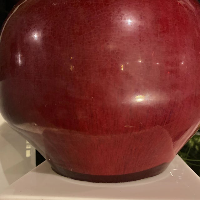 Late 19th Century Chinese Flambe Tianqiuping Floor Vase For Sale - Image 9 of 10