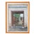 Backyard Vintage Framed Original Pastel on Paper Painting Drawing Fine Art For Sale