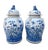 Chinoiserie Extra Large Flowers and Birds Chinoiserie Pottery Ginger / Temple Jars - A Pair For Sale - Image 3 of 5