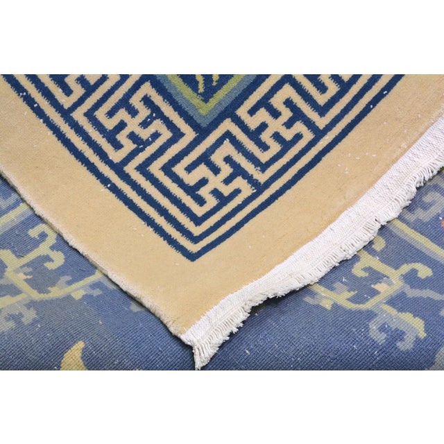 Art Deco Vintage Chinese Art Deco Hand Knotted Wool Rug,08'06'' X 11'04'' For Sale - Image 3 of 7