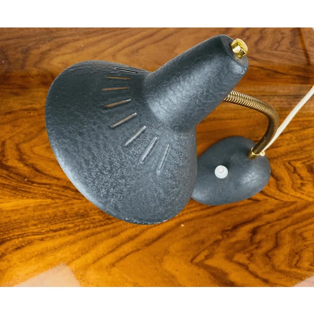 Mid-Century Modern Vintage Desk Lamp in Black by Egon Hillebrand for Hillebrand Lighting, 1960s For Sale - Image 3 of 9