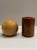 Mid-Century Modern Geometric Two-Tone Nesting Wood Salt and Pepper Shakers For Sale - Image 12 of 12