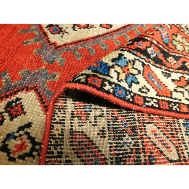 Antique Persian Hamedan Rug 3'8"x 6'2" For Sale - Image 12 of 12