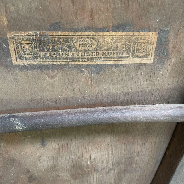 Brown Wooden Bistro Chair from Jacob & Josef Kohn, 1930s For Sale - Image 8 of 10