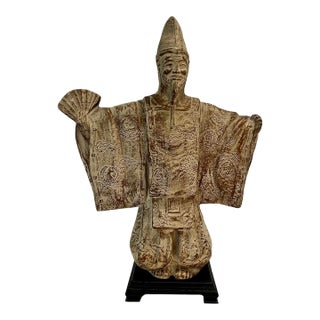 Large Japanese Samurai Sculpture by Austin Productions, “The Uesugi” 1981, 24" Tall For Sale