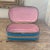 Antique French Large Handpainted Turquoise and Pink Porcelain Dresser Box For Sale In Providence - Image 6 of 12