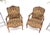 Pair of His & Hers Finely Carved Walnut Country French Lounge Armchairs Tapestry For Sale - Image 16 of 16