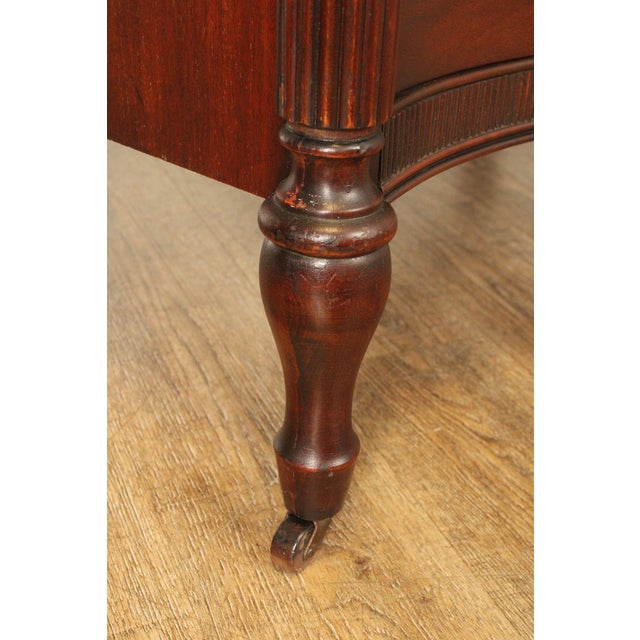 Brown 1940's Vintage Regency Style Mahogany Tall Chest For Sale - Image 8 of 18