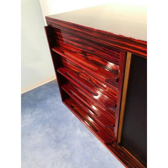 Mid-Century Italian Macassar Ebony Sideboard, 1950s For Sale - Image 16 of 18