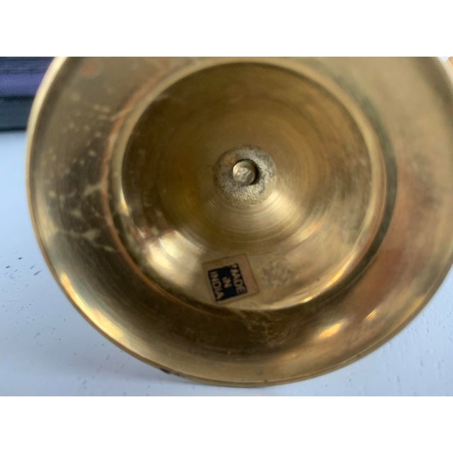 Metal Brass Figurine of Woman with Scales, 1950s For Sale - Image 7 of 18