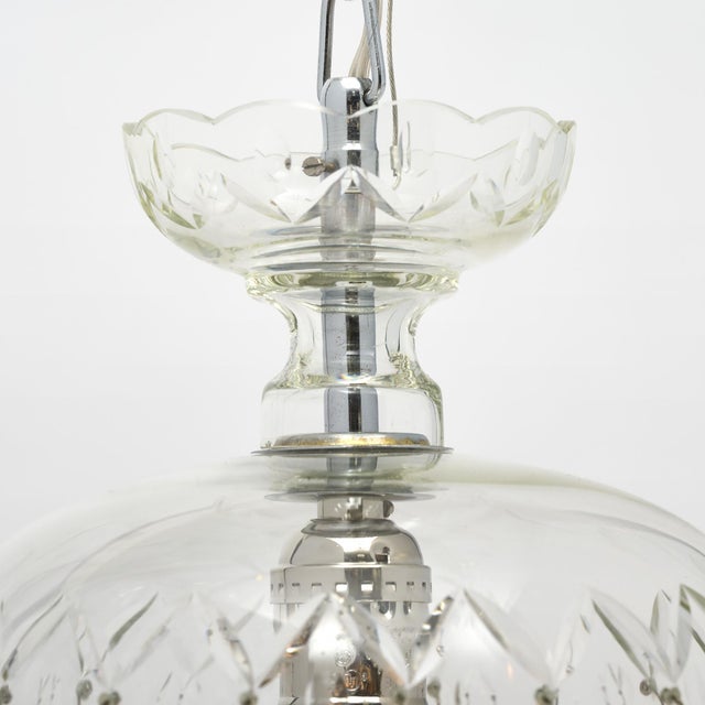Art Deco French Antique, Baccarat Crystal Pendant Chandelier, Circa 1920 For Sale - Image 3 of 9