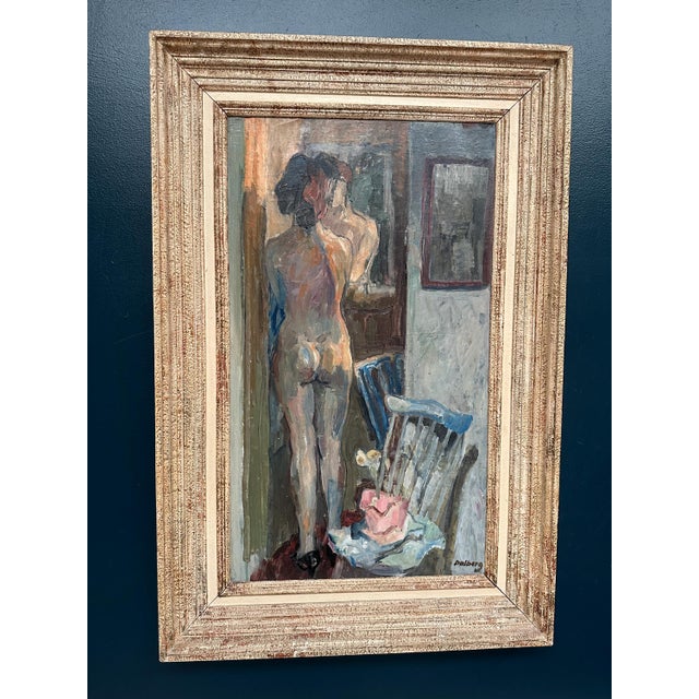 Åke Dalberg, Nue and La Toilette, 1950s, Oil on Canvas, Framed For Sale - Image 14 of 18