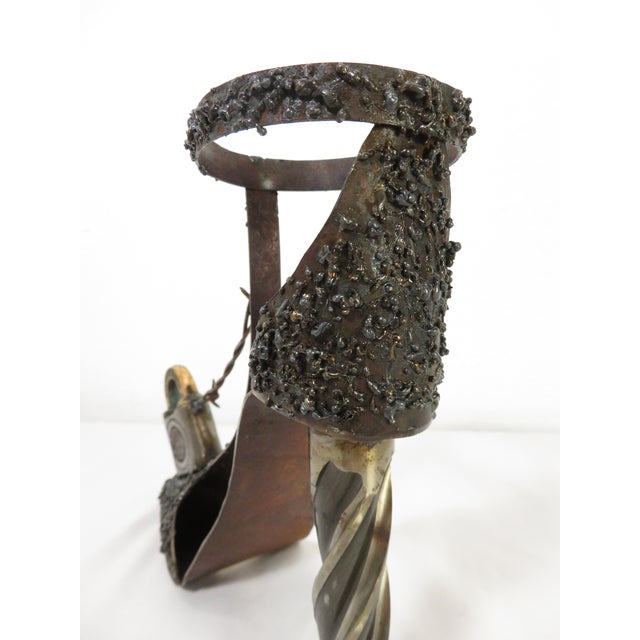 Steampunk "Steel Toe Stilettos" by Micki Voorhies ~ Recycled Metal Art Sculpture For Sale - Image 12 of 15