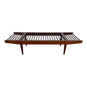 Attributed to Milo Baughman for Glenn of California Walnut Dowel Bench