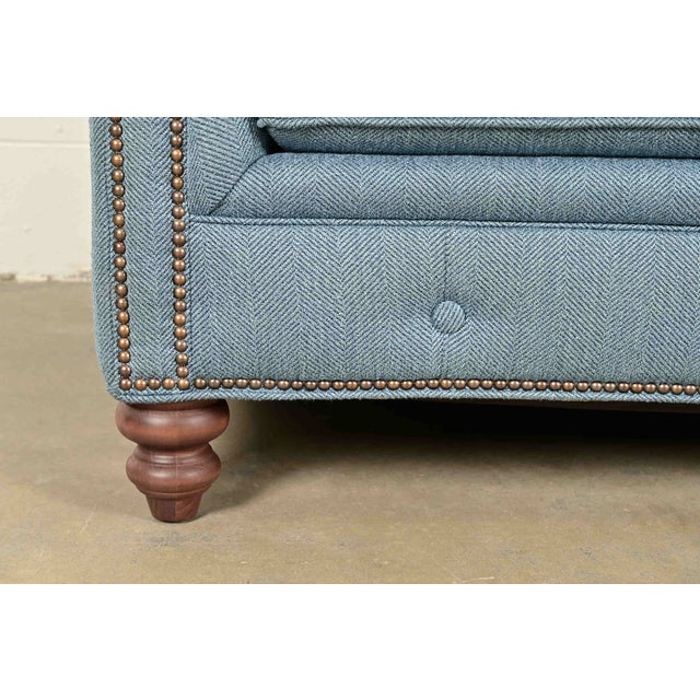 Smith Brothers Traditional Roll Arm Tufted Sofa For Sale - Image 9 of 13