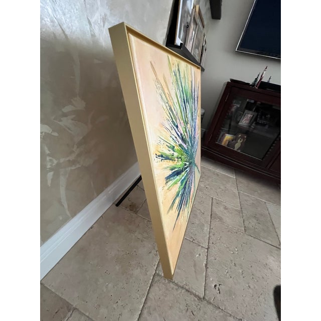 Coastal Palm Beach Palm Frond, Canvas Art - Designed by Cheryl P. Kohloff For Sale - Image 3 of 6