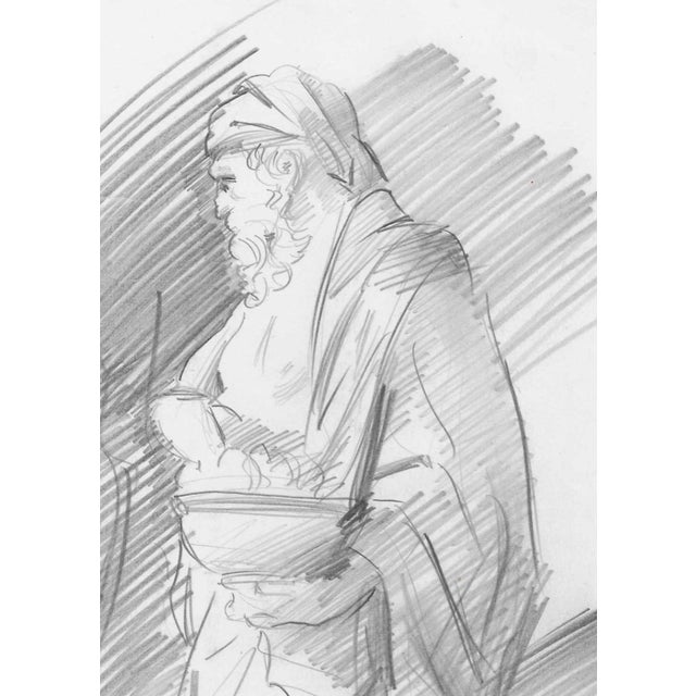 Inscribed Tuillieres, unsigned, drawn in Paris and from a sketchbook of a 1957 European trip by Charles Merrill Mount...