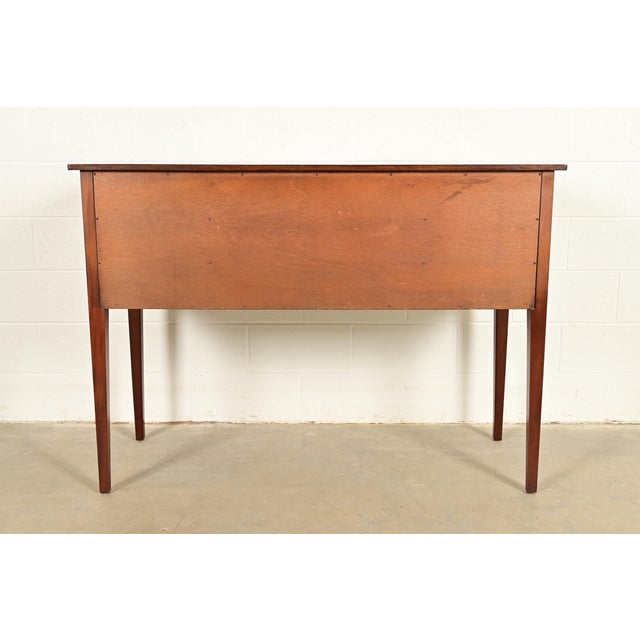 Kittinger Federal Mahogany Bow Front Sideboard Credenza or Buffet For Sale - Image 15 of 16