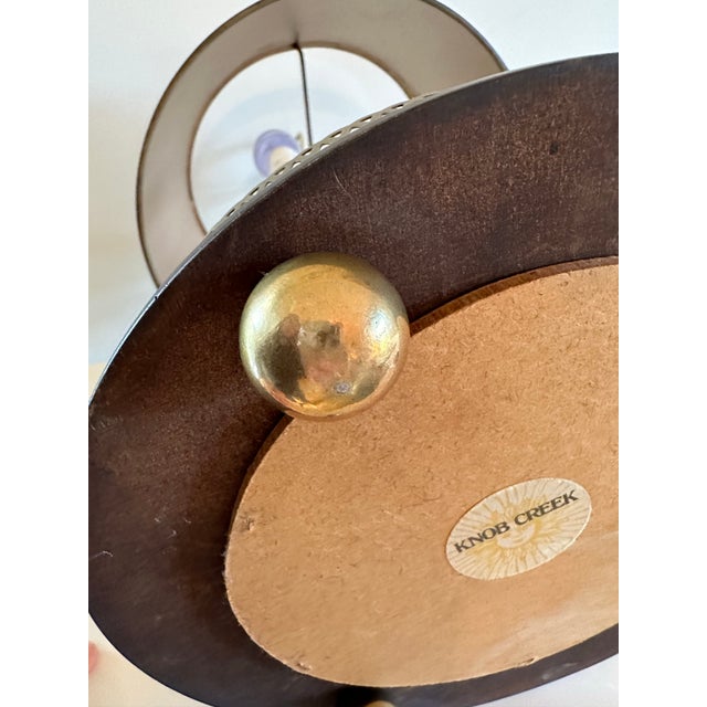 Vintage Knob Creek Bouillotte Three Candlestick Style Desk Lamp For Sale - Image 10 of 11