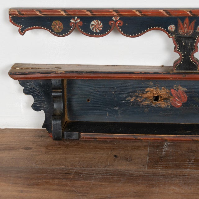 This festive 7' long hanging rack or shelf is a wonderful example of the folk art found in Eastern Europe during the...