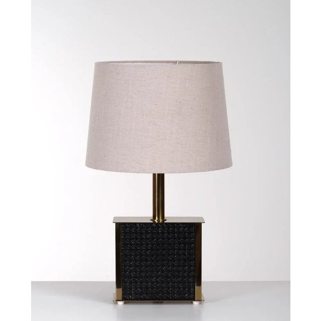 1970s Brass Table Lamp attributed to Bergboms, Sweden, 1970s For Sale - Image 5 of 9