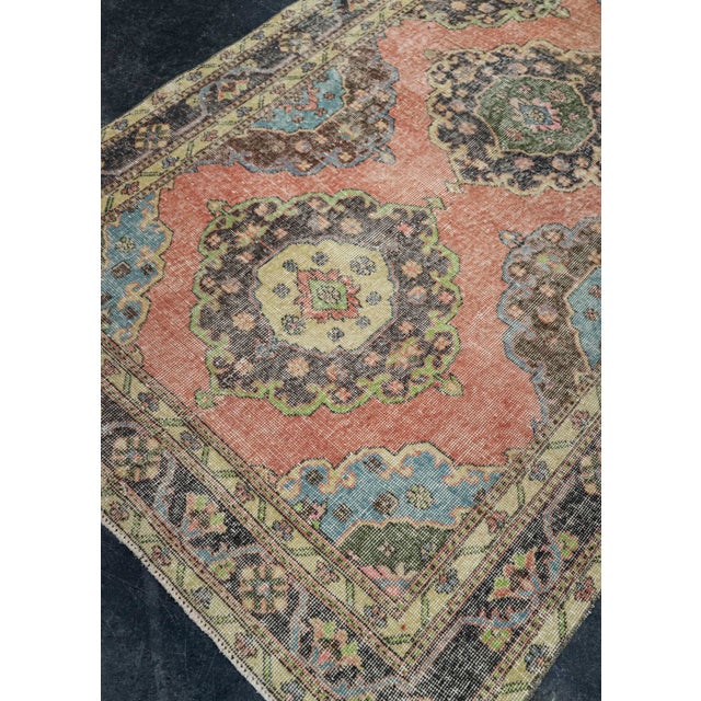 Textile Turkish Vintage Rug 4'4" x 12'1" #21409 For Sale - Image 7 of 8
