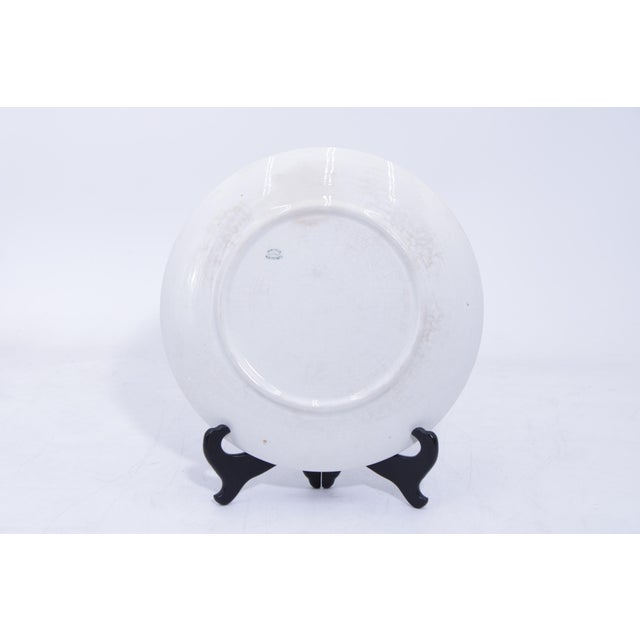 Antique Dresden Fine China Porcelain Cake Plate Dutch Children For Sale - Image 10 of 11