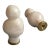 Handmade Ceramic White Finials for Lamps - a Pair For Sale In Seattle - Image 6 of 6