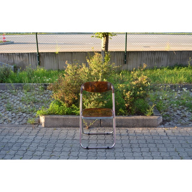 Mid-Century Modello Depositato Folding Chairs, Italy, 1970s, Set of 2 For Sale - Image 6 of 18