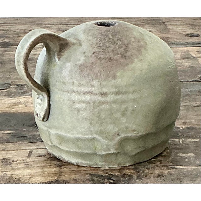 Mid-Century Modern Vintage Original Studio Pottery Vase For Sale - Image 3 of 12
