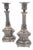 Two Silver-Plated Candlesticks. 1880s, Set of 2 For Sale